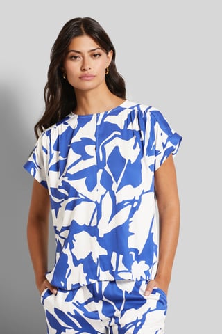 Bugatti Damen Bluse mit überschnittenen Schultern