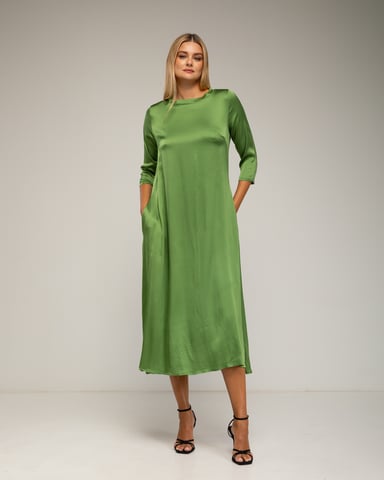 Oversized silk dress