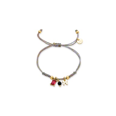 Luxenter 925 Sterling Silver Armband med Grönt Krossat i 18K Guld - Fjäril