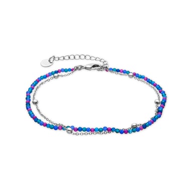 Luxenter Bracelet with Purple Crystal silver finish - Miwa