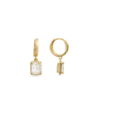 Luxenter 18k yellow gold plated brilliant cubic zirconia earrings - Silya