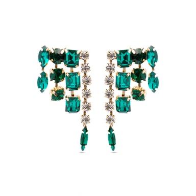 Luxenter Earrings with Multicolour Crystal 18k gold finish - Ordfi