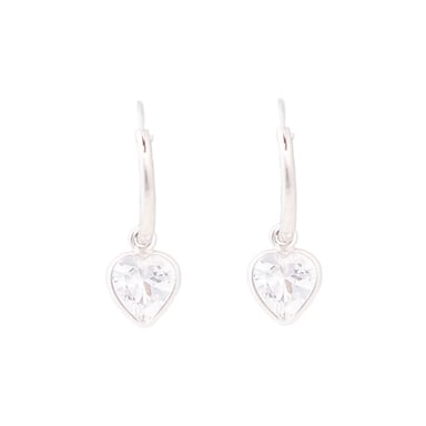 Luxenter Sterling Silver 925 Earrings with Rhodium Plated Brilliant Zirconia - Essential
