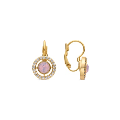Luxenter Earrings with Shiny Zirconia 18k gold finish - Othal