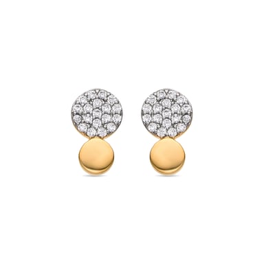Luxenter Earrings with Shiny Zirconia 18k gold finish - Gudpe