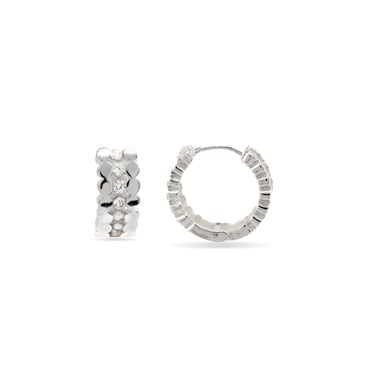 Luxenter Rhodium Plated Brilliant Zirconia Earrings - Kildom