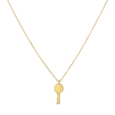 Luxenter Sterling Silver 925 necklace finished in 18K yellow gold - Dikar