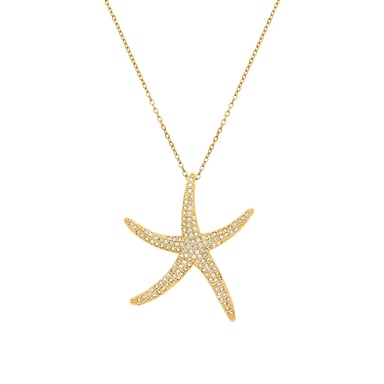 Luxenter Necklace with Shiny Zirconia 18K gold finish - Sirif