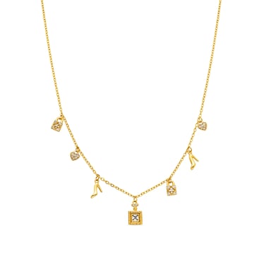 Luxenter Halsband med Glänsande Zirkonia 18k Guldfinish - Hifast