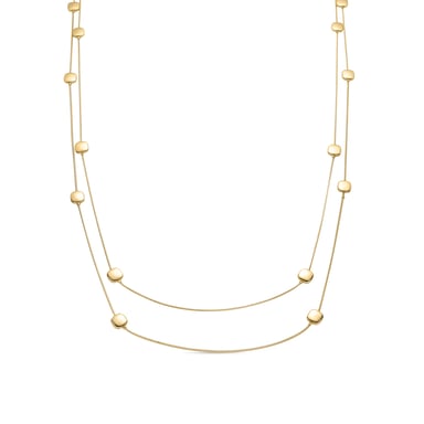 Luxenter white pearl necklace finished in 18K yellow gold - Tislain