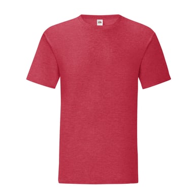 Fruit of the Loom Unisex Adult Iconic Heather T-Shirt (Heather Red)