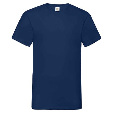 Fruit of the Loom Unisex Adult Valueweight V Neck T-Shirt (Navy)