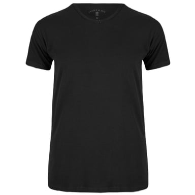 Presly & Sun Tee SS Steve V-Neck Black