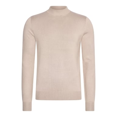 Mario Russo Sweaters Turtle Neck Trui Plaza Taupe Beige