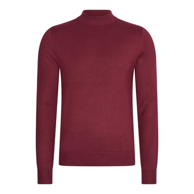 Mario Russo Sweaters Turtle Neck Trui Bordeaux Red