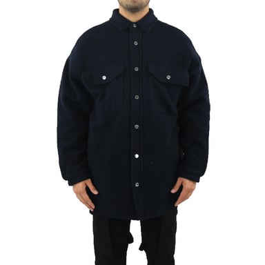 AMBUSH Heren oversized shirt coat navy blu