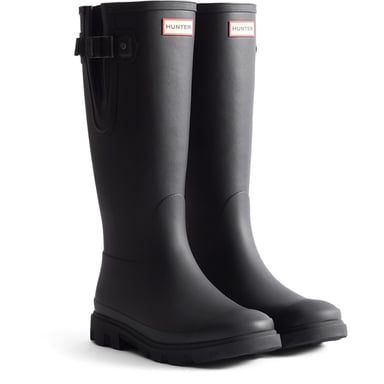 Hunter Downpour Verstelbare Rubberlaarzen voor Mannen - Zwarte Wellingtonboots