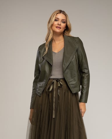 Metalen perfecto-stijl jack