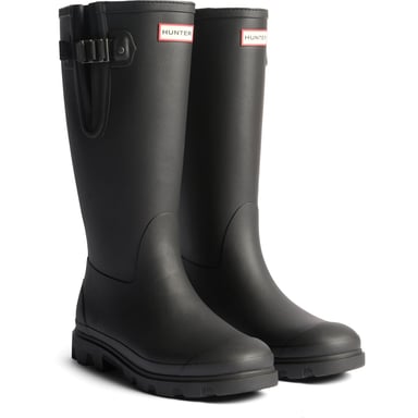 Hunter Field Downpour Verstelbare Sandaal Rubber Mannen Zwarte Wellington Boots