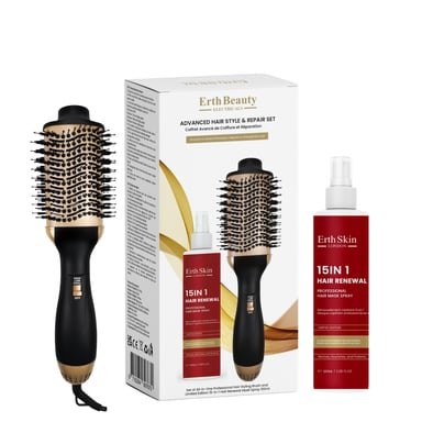 GEAVANCEERDE HAARSTYLING & HERSTELSET (ALL-IN-ONE PROFESSIONELE HAARBORSTEL + 15-IN-1 HAARSPOELO – 100ML)