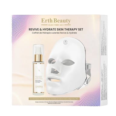 REVIVE & HYDRATE HUIDTHERAPIE SET (HUIDONTSPANNING & HERNEWING LED MASKER + HA SERUM 60ML)