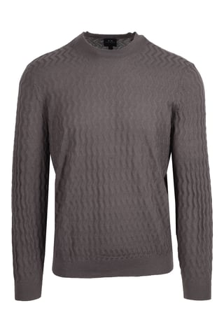 Armani Exchange Crew Neck Knitwear Grey