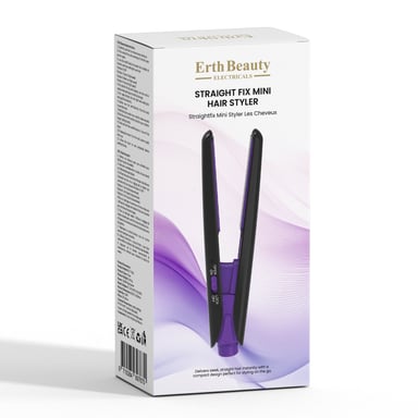 ErthSkin Straight Fix Mini Haarstyler Zwart