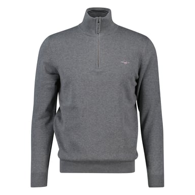 Gant Classic Cotton Half Zip Knitted Jumper