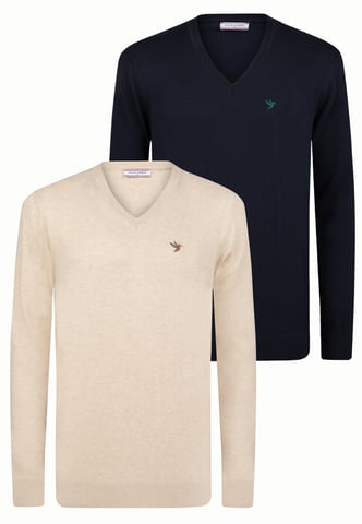 Pullover V-Neck Sweater Pack Of 2