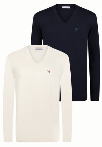 Pullover V-Neck Sweater Pack Of 2