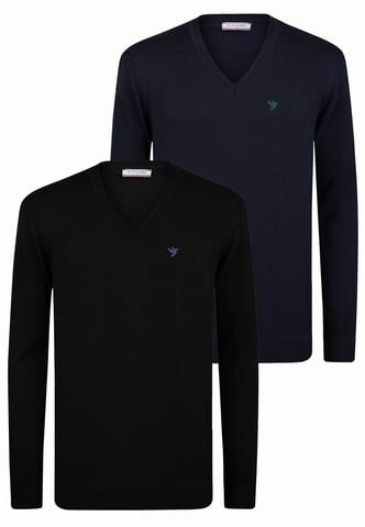Pullover V-Neck Sweater Pack Of 2