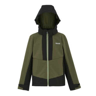 Regatta Childrens/Kids Haydenbury Waterproof Soft Shell Jacket (Olive Night/Black)