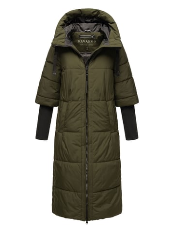 Navahoo Women's Quilted Jacket Ciao Meow – Extra Long & Warm