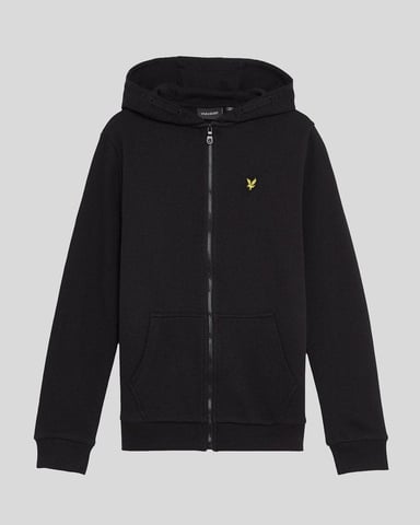 Lyle & Scott Boys' Loopback Cotton Full Zip Hoodie - Black