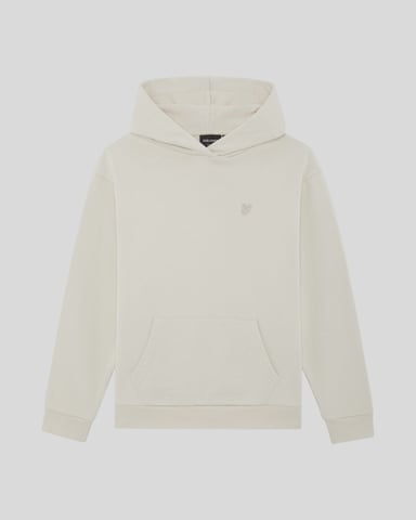 Lyle & Scott Boys' Heavy Weight Drop Shoulder Hoodie - White