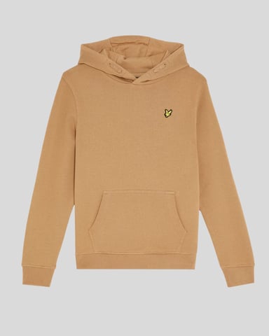 Lyle & Scott Loopback katoenen hoodie voor jongens - bruin