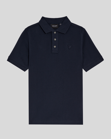 Lyle & Scott Jongens Linnen Poloshirt - Marineblauw
