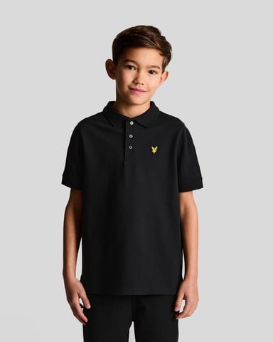 Lyle & Scott Boys' Cotton Polo Shirt - Black