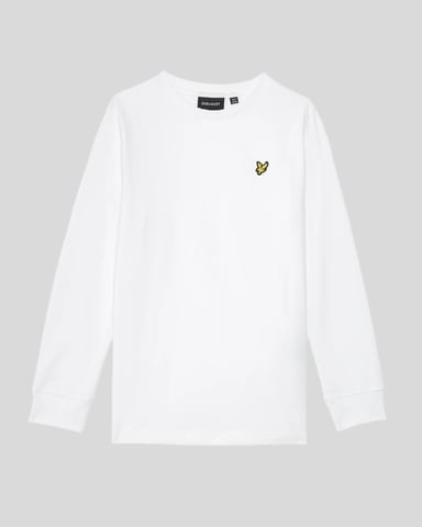 Lyle & Scott Boys' Long Sleeve Cotton T-Shirt - White