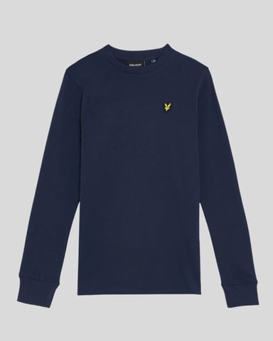 Lyle & Scott Boys' Long Sleeve Cotton T-Shirt - Navy
