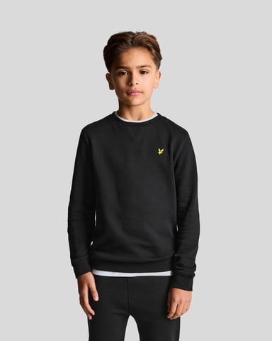 Lyle & Scott Pojkar Klassisk Crew Neck Sweatshirt - Svart