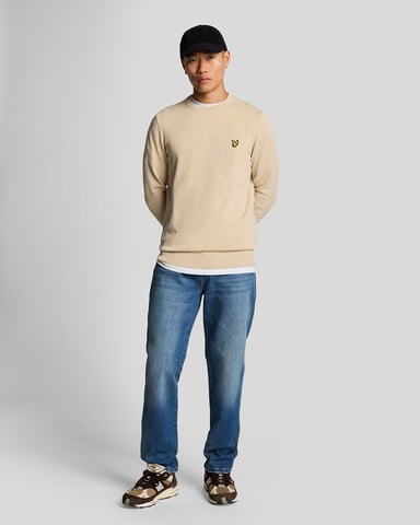 Lyle & Scott Regular Fit Tapered Denimjeans - Blå