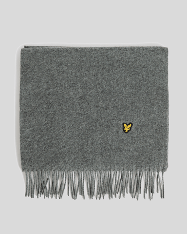 Lyle & Scott Lamswol Blend Sjaal - Grijs