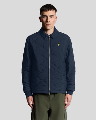 Lyle & Scott Water Resistant Ripstop Quilted Jacket - Navy