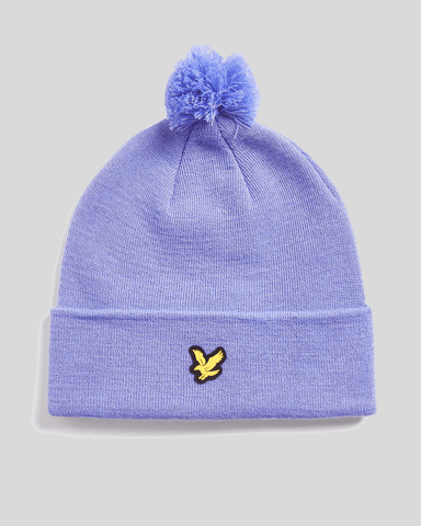 Lyle & Scott Golf Merinowol Blend Beanie - Blauw