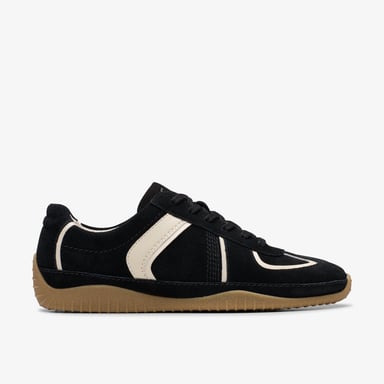 Meridor Lo Black Combination Suede Shoes