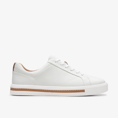 Un Maui Lace White Leather Trainers