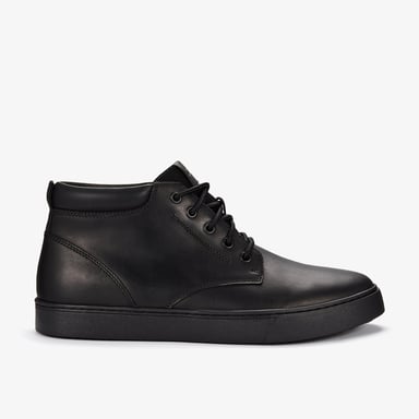 Lockton Mid Zwarte Leren Boots