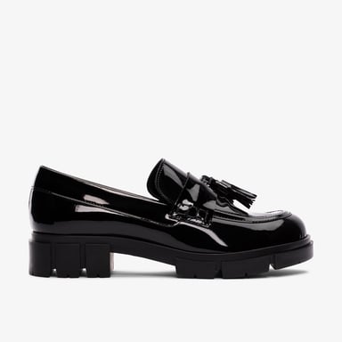 Teala Loafer Black Patent Shoes