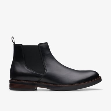 Paulson Up Black Leather Boots